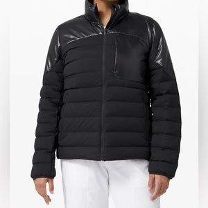 Lululemon Navigation Black Lightweight Down Puffer Jacket Size 6